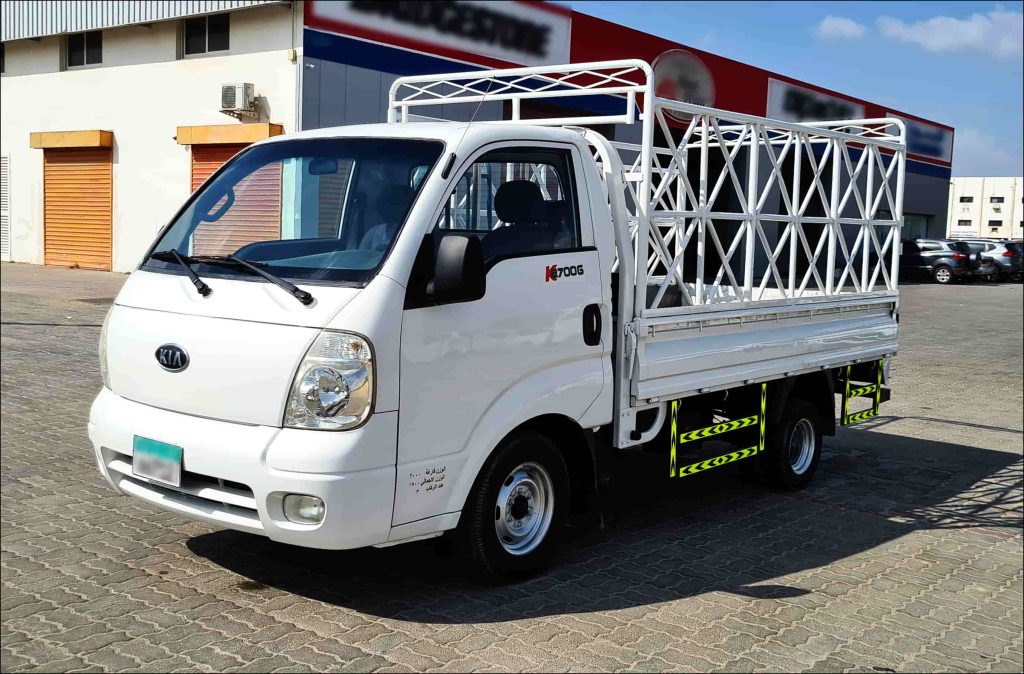 1.5 Ton pickup truck rental in Abu Dhabi for goods and material transportation