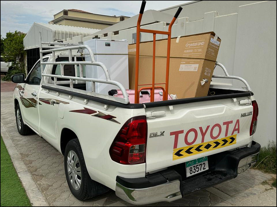 1 Ton Pickup Truck for Event Equipment Transport in Abu Dhabi