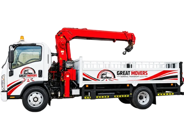 3 Ton Hi-Up Crane Rental Truck in Abu Dhabi